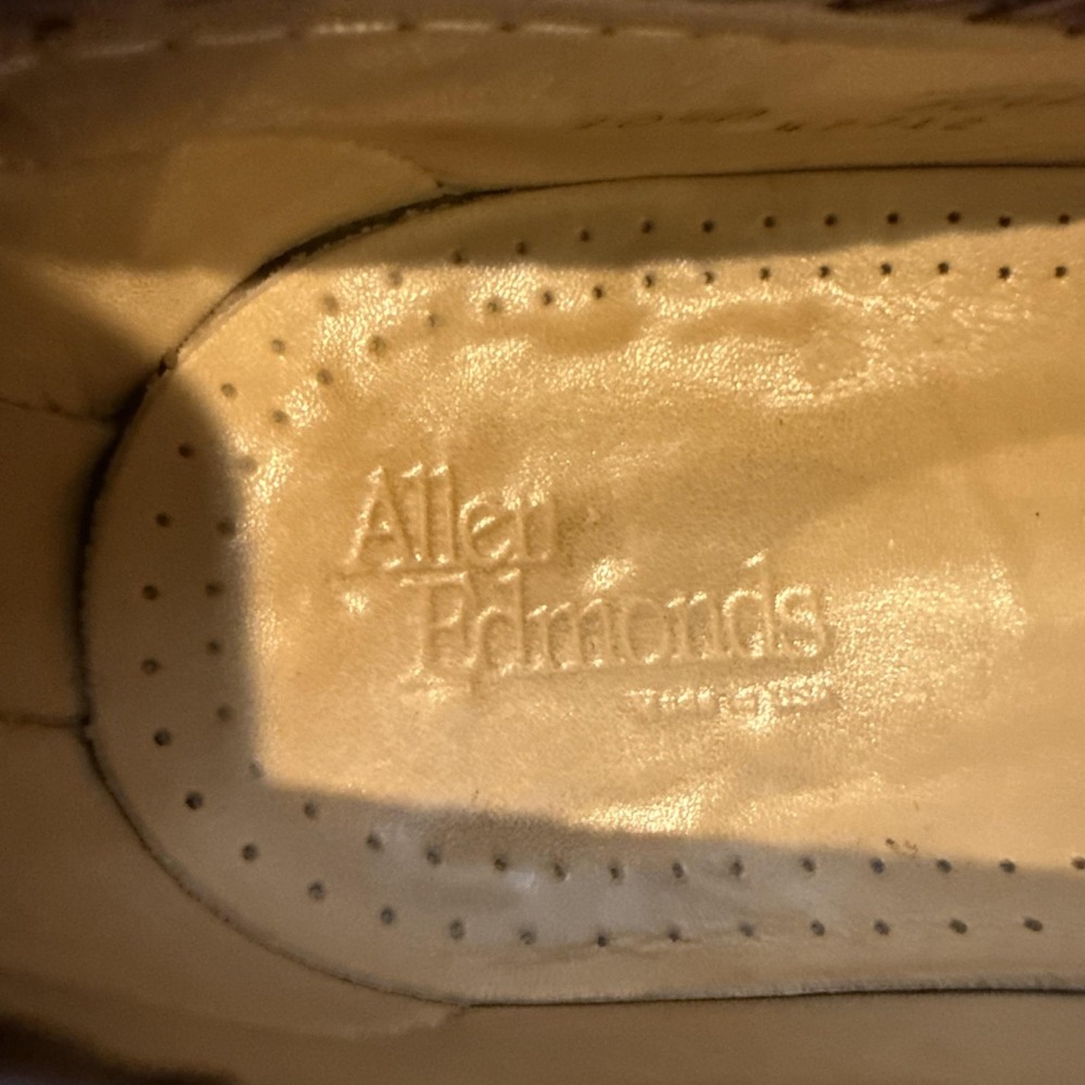 Allen Edmonds Loafers Mens Size 10.5 D Black Brown Maxfield Tassel Leather - Picture 6 of 11